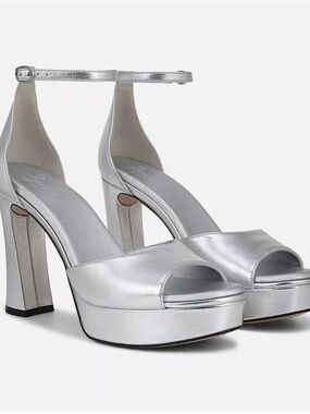 27 Edit by naturalizer delphie platform silver sandals new  sz 7m